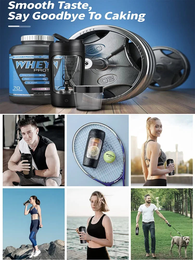 Zyntra PowerShake Electric Protein Shaker Bottle